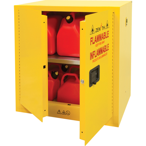 Armoire pour produits inflammables, 22 gal., 2 Porte(s), 35" La x 35" h x 22" p Superchem Industries