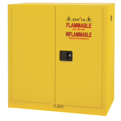 Armoire pour produits inflammables, 24 gal., 2 Porte(s), 43" La x 44" h x 12" p Superchem Industries
