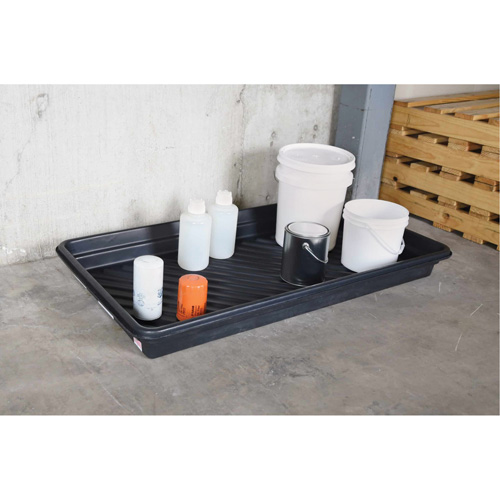 Ultra-Utility Trays&reg;, 24" L x 48" W x 4.75" H, 24 US gal. Spill Capacity Superchem Industries