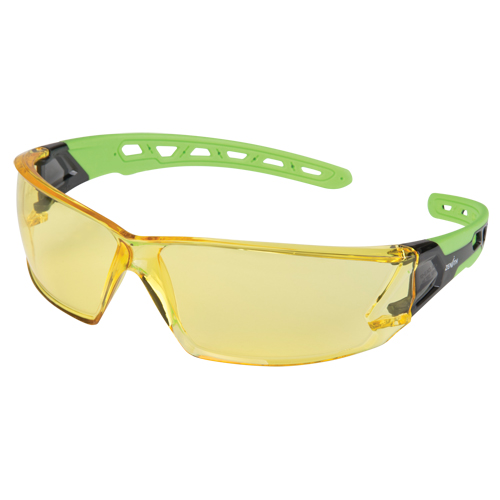 Z2500 Series Safety Glasses, Amber Lens, Anti-Scratch, ANSI Z87+/Meets/Exceeds CSA Z94.3 Superchem Industries