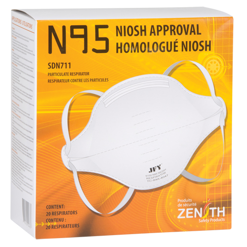 Particulate Respirator, N95, NIOSH Certified, Medium/Large Superchem Industries