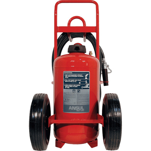 Extincteurs Red Line sur roues, BC, Capacit&eacute; 125 lb Superchem Industries