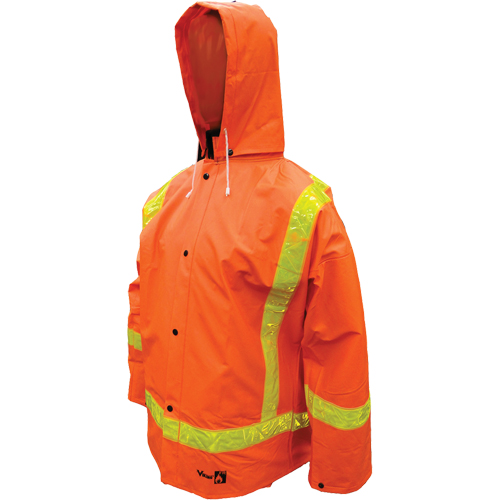 V&ecirc;tements imperm&eacute;ables en PVC ignifuges Open Road , Petit, Orange Superchem Industries