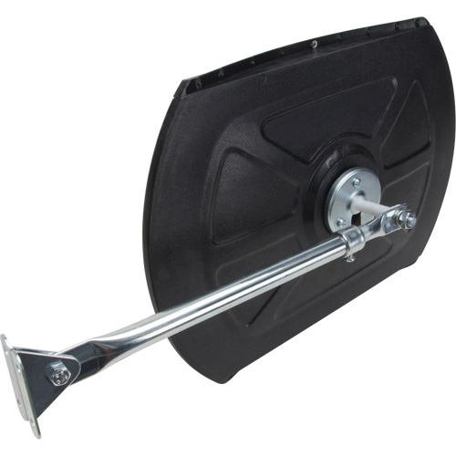 Roundtangular Convex Mirror with Telescopic Arm, 12" H x 18" W, Indoor/Outdoor Superchem Industries