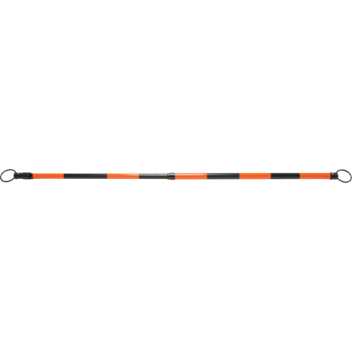 Barre pour c&ocirc;ne de circulation r&eacute;tractable, Longueur d&eacute;ploy&eacute;e de 7' 5'', Noir/Orange Superchem Industries
