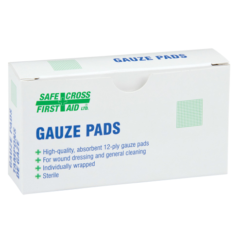 Gaze, Tampon, 3" lo x 3" la, St&eacute;rile, Dispositif m&eacute;dical Classe 1 Superchem Industries
