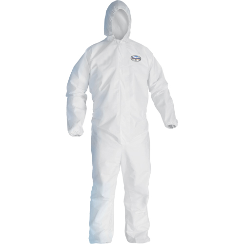 Kleenguard A45 Liquid/Particle Surface Prep & Paint Coveralls, Small, White, Microporous Superchem Industries