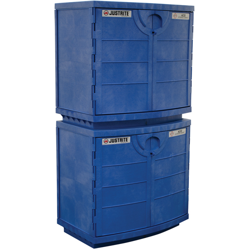 Polyethylene Corrosive/Acid Cabinet, 24 gal., 36" x 35" x 25" Superchem Industries