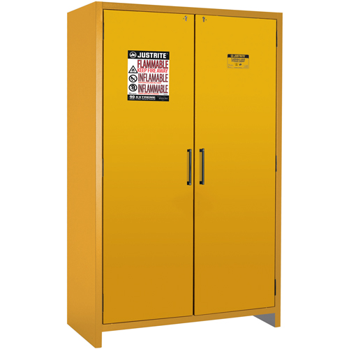 Armoire d'entreposage 90 minutes s&eacute;curitaire et conforme &agrave; la norme EN, 45 gal., 2 Porte(s), 46,97" La x 76,89" h x 24,21" p Superchem Industries