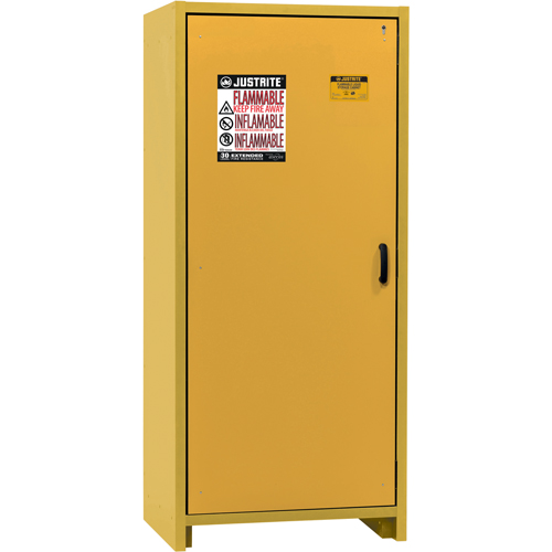 30-Minute EN Safety Storage Cabinet, 30 gal., 1 Door, 34.02" W x 76.65" H x 24.21" D Superchem Industries