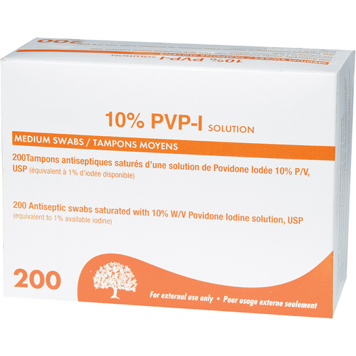Traitement de pr&eacute;paration a&agrave; la povidone iod&eacute;e, Serviette, Antiseptique Superchem Industries