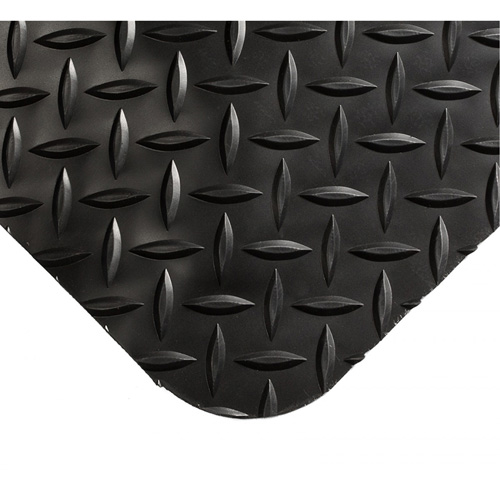 Tapis Smart No 497, Losange, 4' x 10' x 1", Noir, PVC/Ur&eacute;thane Superchem Industries
