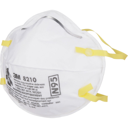 Respirateurs contre les particules 8210, N95, Certifi&eacute; NIOSH Superchem Industries
