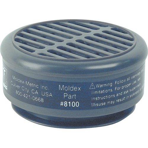 8000 Series Replacement Cartridges, Gas/Vapour Cartridge, Organic Vapour Superchem Industries