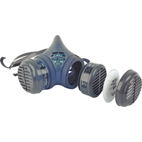 Respirateur &agrave; demi-masque assembl&eacute; de la s&eacute;rie 8000, &eacute;lastom&egrave;re/Thermoplastique, Moyen Superchem Industries