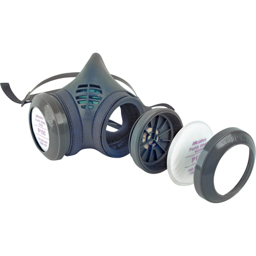 Respirateur &agrave; demi-masque assembl&eacute; de la s&eacute;rie 8000, &eacute;lastom&egrave;re/Thermoplastique, Moyen Superchem Industries
