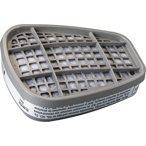 Cartouches pour respirateur s&eacute;rie 6000, Cartouche gaz/vapeur, Gaz acide Superchem Industries