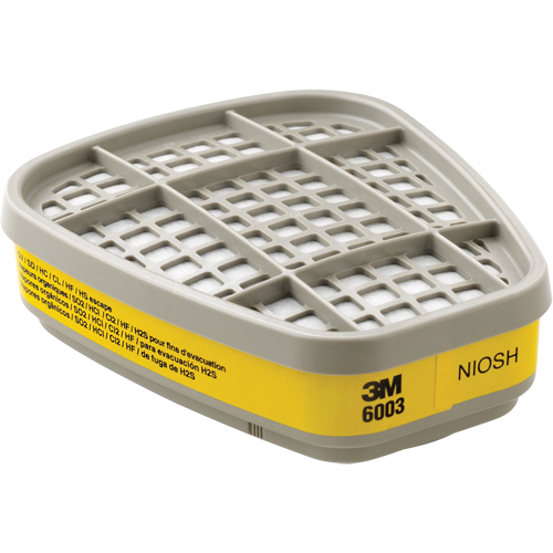 6000 Series Respirator Cartridges, Gas/Vapour Cartridge, Organic Vapour/Acid Gas Superchem Industries