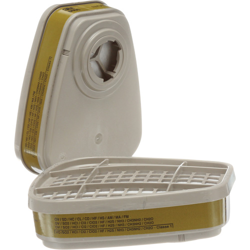 Cartouches pour respirateur s&eacute;rie 6000, Cartouche gaz/vapeur, Gaz multiples/Vapeurs Superchem Industries