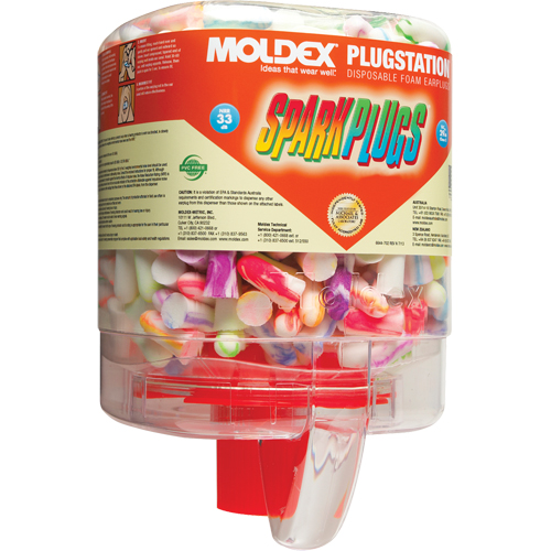 Distributeurs de bouchons d'oreilles Plugstation SparkPlugs Superchem Industries