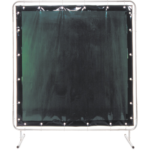 Welding Screen and Frame, 2 Panels, Green, 5' x 3' Superchem Industries