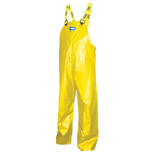 Pantalons &agrave; bavette Journeyman, Moyen, Polyester/PVC, Jaune Superchem Industries