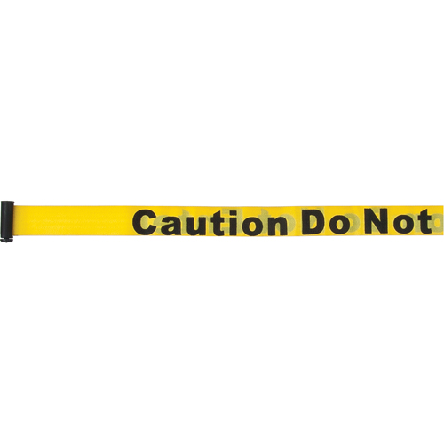 Cartouches de ruban pour assembler vos propre barri&egrave;res de contr&ocirc;le des foules, Caution Do Not Enter, 7', Ruban Jaune Superchem Industries