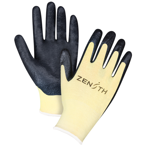 Gants r&eacute;sistants &agrave; la coupe avec prise sup&eacute;rieure, Taille 12/3T-Grand, Calibre 13, Rev&ecirc;tement Mousse de nitrile, Enveloppe en Aramide, ANSI/ISEA 105 niveau 3/EN 388 niveau 5 Superchem Industries