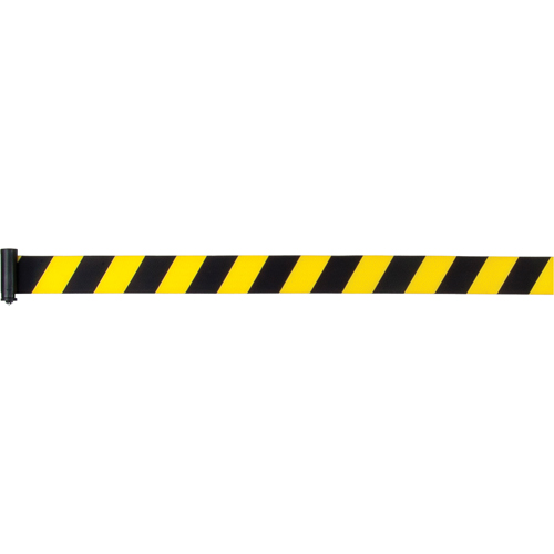 Cartouches de ruban pour assembler vos propre barri&egrave;res de contr&ocirc;le des foules, 7', Ruban Jaune Superchem Industries
