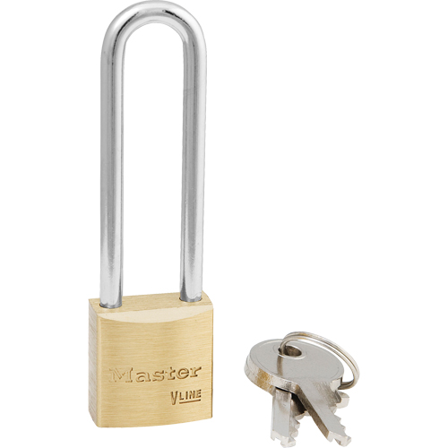 ProSeries&reg; Padlock, Brass, Keyed Different, Brass Coating, 1-9/16" Width Superchem Industries
