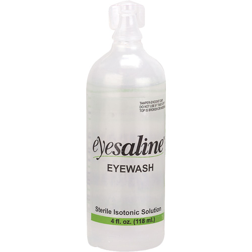 Bouteilles de solution saline pour douche oculaire, Bouteille Plein, 4 oz Superchem Industries