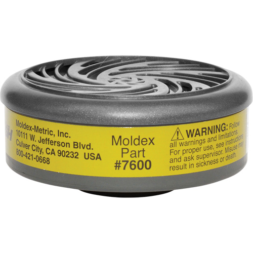 Filtres pour respirateur s&eacute;rie 7000/9000, Cartouche gaz/vapeur, Gaz multiples/Vapeur organique Superchem Industries