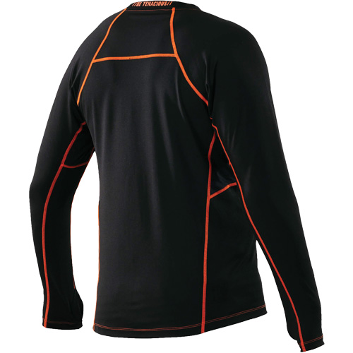 Long Sleeve Thermal Shirts, Men's, Medium, Black Superchem Industries