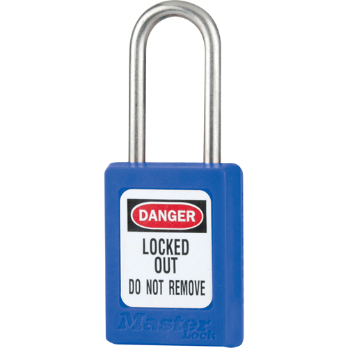 S31 Zenex Safety Padlock, Blue, Keyed Different, Thermoplastic, 1-3/8" Width Superchem Industries