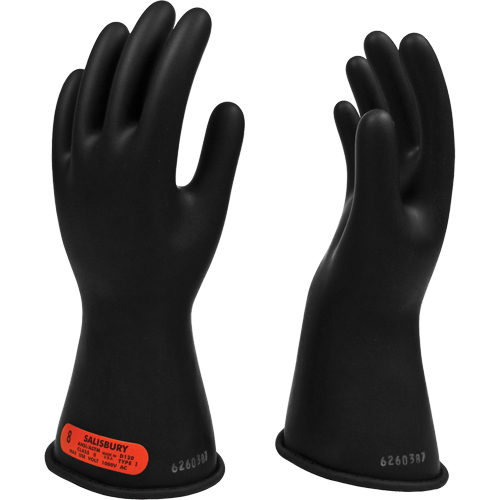 Salisbury  Rubber Insulating Gloves, ASTM Class 0, Size 10, 11" L Superchem Industries