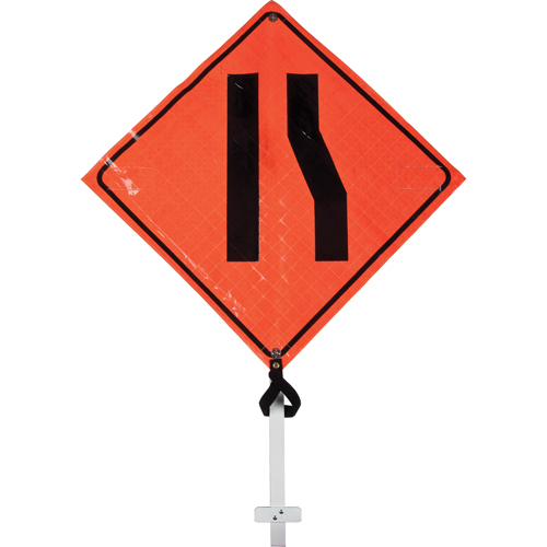 Enseigne sur poteau chauss&eacute;e &eacute;troite, 24" x 24", Vinyle, Pictogramme Superchem Industries