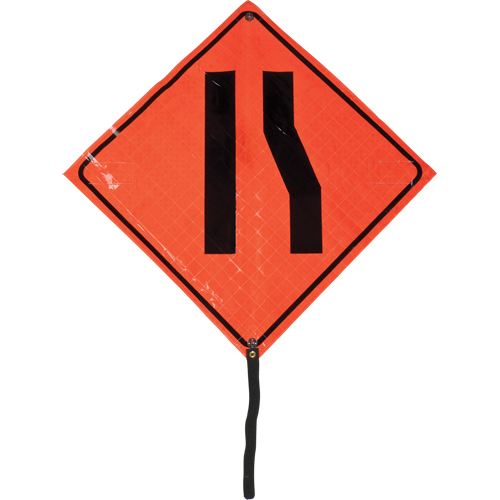 Narrow Road Rolled Sign, 24" x 24", Vinyl, Pictogram Superchem Industries