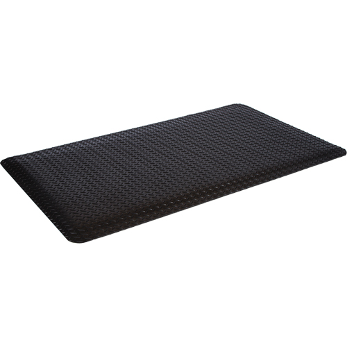 WD Deck Plate Mats, Diamond, 2' x 75' x 5/8", Black, Sponge Superchem Industries