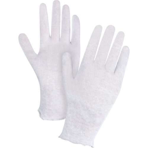 Gants d'inspection l&eacute;gers, Poly/coton, Poignet Non ourl&eacute;, Hommes Superchem Industries