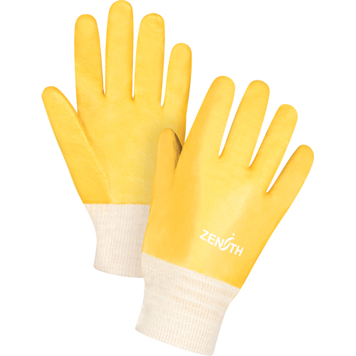 Gants &agrave; fini rugueux et r&eacute;sistants aux produits chimiques, Taille 9, 10" lo, PVC, Doublure en Interlock, 47-mil Superchem Industries
