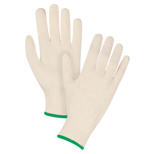 Standard-Duty String Knit Gloves, Poly/Cotton, 7 Gauge, Medium Superchem Industries