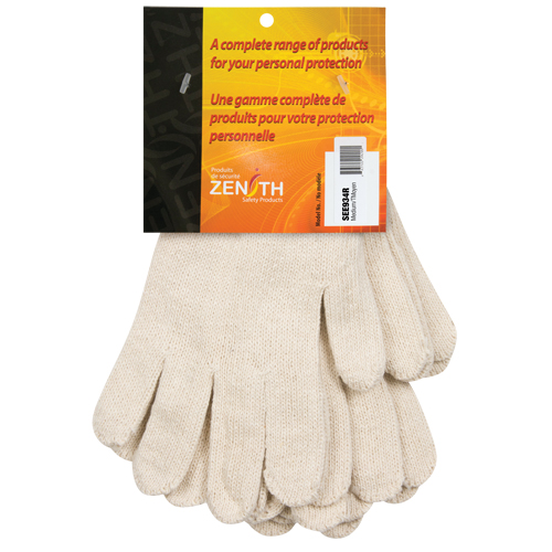 Heavyweight String Knit Gloves, Poly/Cotton, 7 Gauge, Medium Superchem Industries