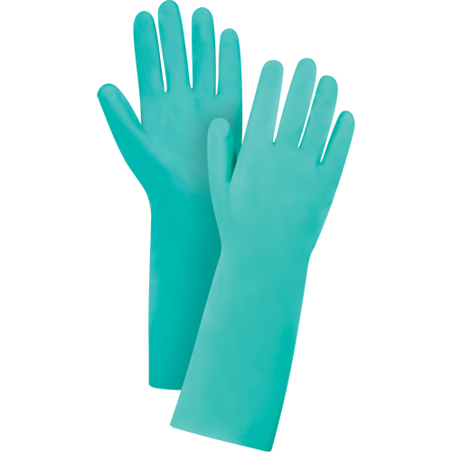 Diamond-Grip Chemical-Resistant Gloves, Size 8, 13" L, Nitrile, 22-mil Superchem Industries