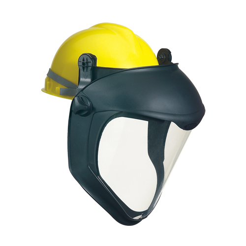Uvex&reg; Bionic Faceshield with Hardhat Adapter, Polycarbonate Superchem Industries