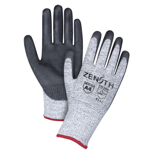 Gants &eacute;lastiques sans coutures r&eacute;sistants &agrave; la coupe, Taille Petit/7, Calibre 13, Rev&ecirc;tement Polyur&eacute;thane, Enveloppe en PEHP, ANSI/ISEA 105 niveau 4/EN 388 niveau 5 Superchem Industries