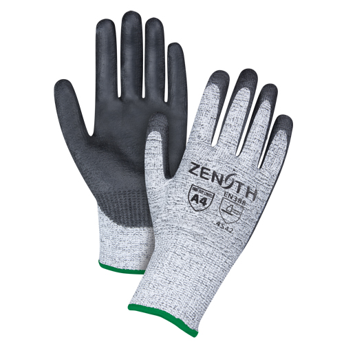 Seamless Stretch Cut-Resistant Gloves, Size Medium/8, 13 Gauge, Polyurethane Coated, HPPE Shell, ANSI/ISEA 105 Level 4/EN 388 Level 5 Superchem Industries