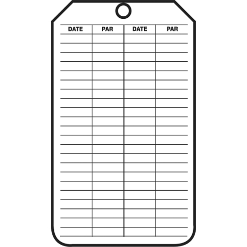 &eacute;tiquettes de s&eacute;curit&eacute; d'inspection et de contr&ocirc;le de l'&eacute;tat de l'&eacute;quipement, Papier cartonn&eacute;, 3-1/8" la x 5-7/8" h, Français Superchem Industries