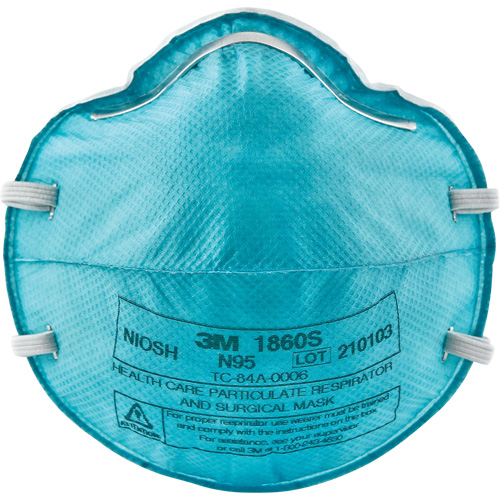 Respirateur 1860S contre les particules pour les soins de la sant&eacute;, N95, Certifi&eacute; NIOSH, Petit Superchem Industries