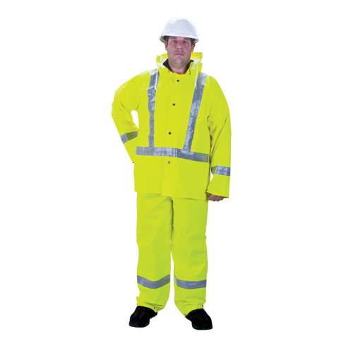 Imperm&eacute;able pour la circulation de premi&egrave;re qualit&eacute; RZ900, Polyester, Petit, Jaune lime haute visibilit&eacute; Superchem Industries