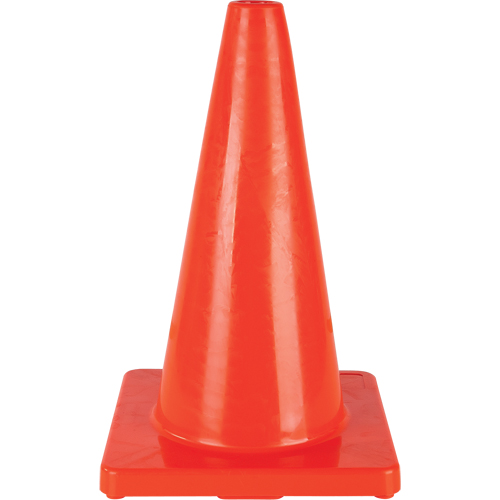 C&ocirc;ne de couleur pour la signalisation, 18", Orange Superchem Industries